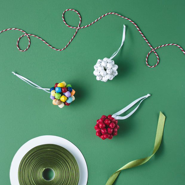 Paper Ball Ornament- Cranberry - Mango + Main