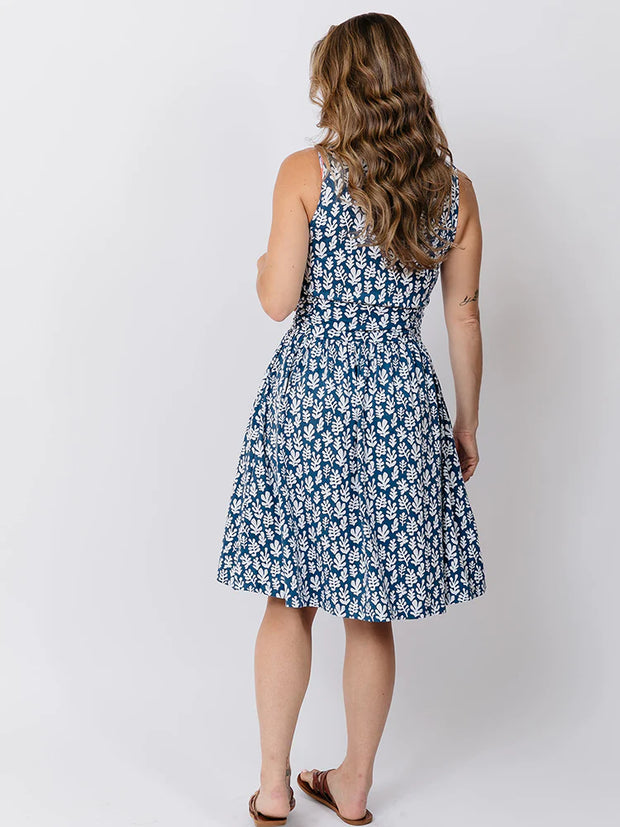 Asheville Dress - Mod Reef Blue -XS