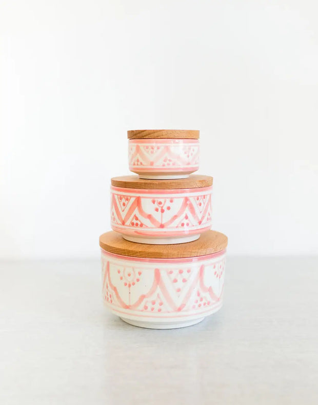 Small Ceramic Keepsake Jar - Blush
