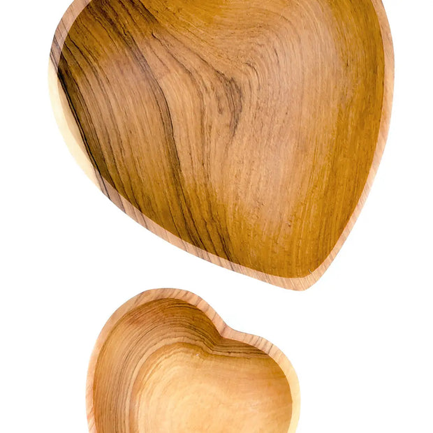 Wild Olivewood Heart Bowl