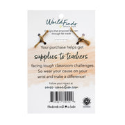 Cause Bracelet - Teach - Mango + Main