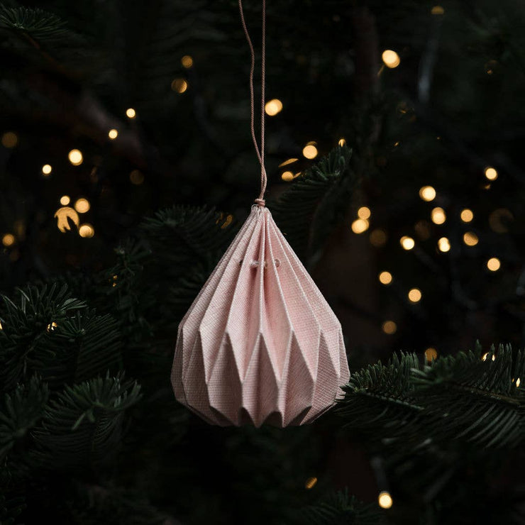 Tiree Rose Paper Hanging Decoration - Mango + Main