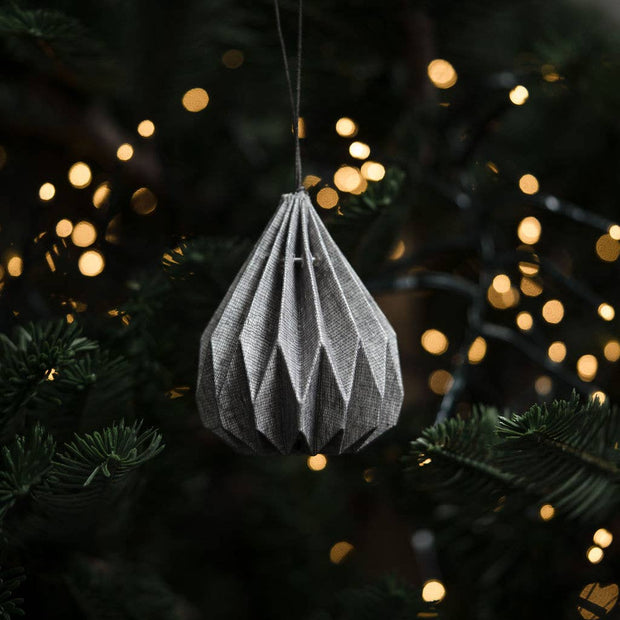 Tiree Grey Paper Hanging Decoration - Mango + Main