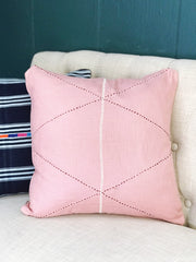 Criss Cross Pillow Cover - Pink