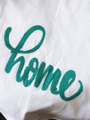 Embroidered Home Pillow Cover