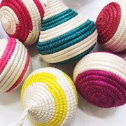 Woven Ornaments - Brights - Mango + Main