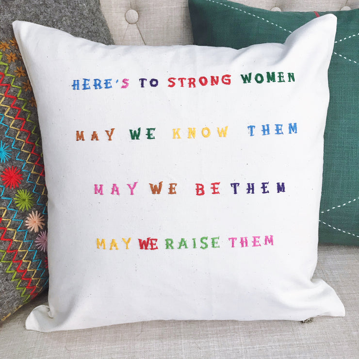 Embroidered Pillow Cover - Women