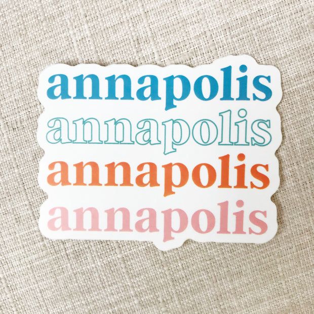 Annapolis Sticker - Mango + Main