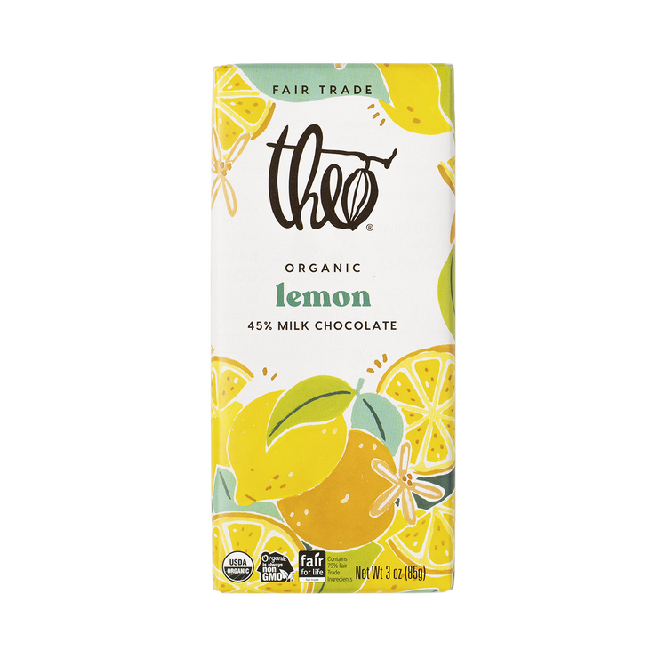Lemon 45% Milk Chocolate Bar