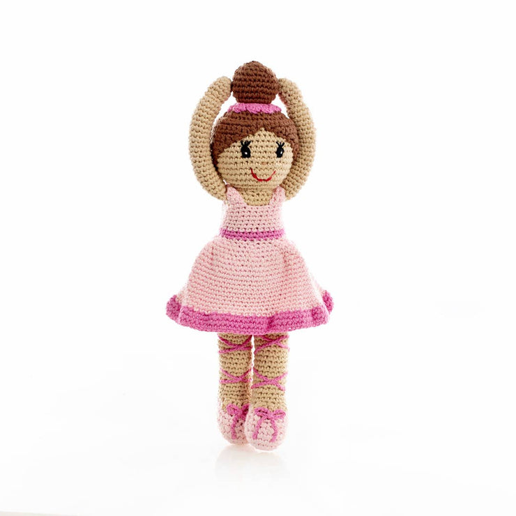 Hand Knitted Ballerina - Pink