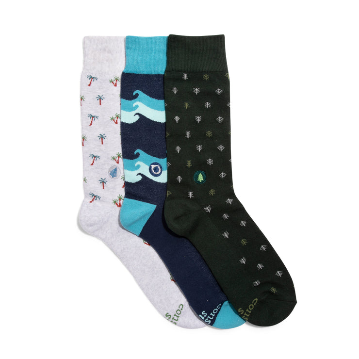 Socks that Protect the Planet - Box Gift Set - Mango + Main