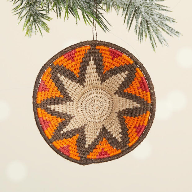 Swazi Star Sisal Basket Ornament - Mango + Main