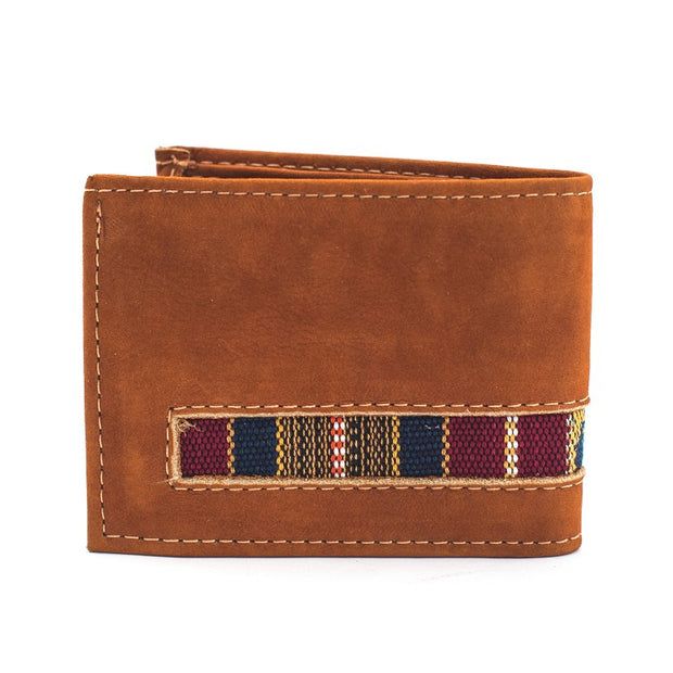 Leather Ikat Wallet